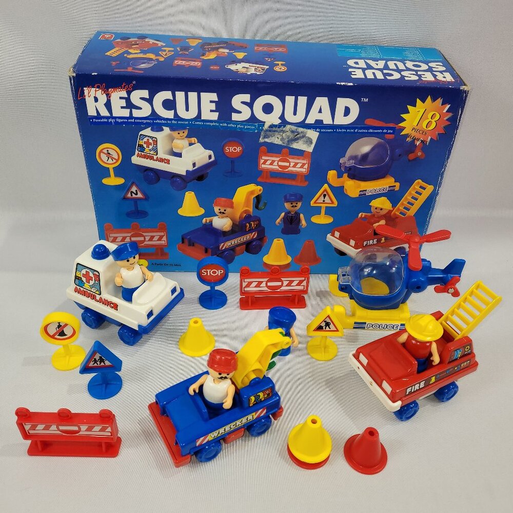 Li'L Playmates Rescue Squad 1994 Action Figure Playset